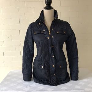 Navy quilted BR Jacket